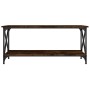 Smoked oak wood and iron coffee table 100x45x45 cm by vidaXL, Coffee table - Ref: Foro24-823314, Price: 42,76 €, Discount: %