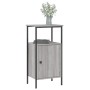 Sonoma gray engineered wood bedside table 41x31x80 cm by vidaXL, Nightstands - Ref: Foro24-825929, Price: 45,19 €, Discount: %