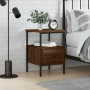 Oak brown engineered wood bedside table 34x36x50 cm by vidaXL, Nightstands - Ref: Foro24-826051, Price: 39,62 €, Discount: %