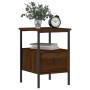 Oak brown engineered wood bedside table 34x36x50 cm by vidaXL, Nightstands - Ref: Foro24-826051, Price: 39,62 €, Discount: %