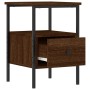 Oak brown engineered wood bedside table 34x36x50 cm by vidaXL, Nightstands - Ref: Foro24-826051, Price: 39,62 €, Discount: %