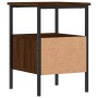 Oak brown engineered wood bedside table 34x36x50 cm by vidaXL, Nightstands - Ref: Foro24-826051, Price: 39,62 €, Discount: %