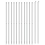 Wire fence with silver tie 1.6x25 m by vidaXL, fence panels - Ref: Foro24-154044, Price: 130,84 €, Discount: %