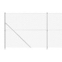 Wire fence with silver tie 1.6x25 m by vidaXL, fence panels - Ref: Foro24-154044, Price: 130,84 €, Discount: %