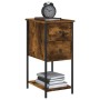 Engineered wood smoked oak bedside table 32x42x70 cm by vidaXL, Nightstands - Ref: Foro24-826097, Price: 48,18 €, Discount: %