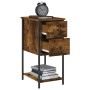 Engineered wood smoked oak bedside table 32x42x70 cm by vidaXL, Nightstands - Ref: Foro24-826097, Price: 48,18 €, Discount: %