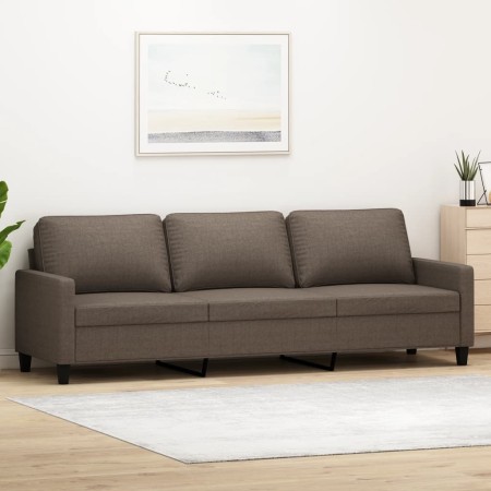 3-seater sofa in taupe gray fabric 210 cm by vidaXL, Sofas - Ref: Foro24-348724, Price: 243,42 €, Discount: %