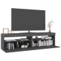 TV cabinets with LED lights 2 units gray 75x35x40 cm by vidaXL, TV Furniture - Ref: Foro24-804396, Price: 114,93 €, Discount: %