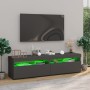 TV cabinets with LED lights 2 units gray 75x35x40 cm by vidaXL, TV Furniture - Ref: Foro24-804396, Price: 114,93 €, Discount: %