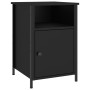 Mesita de noche madera contrachapada negro 40x42x60 cm de vidaXL, Mesitas de noche - Ref: Foro24-825913, Precio: 46,51 €, Des...