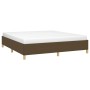 Estructura de cama de tela marrón 160x200 cm de vidaXL, Camas y somieres - Ref: Foro24-3120972, Precio: 149,99 €, Descuento: %