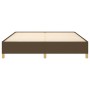 Estructura de cama de tela marrón 160x200 cm de vidaXL, Camas y somieres - Ref: Foro24-3120972, Precio: 149,99 €, Descuento: %