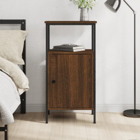 Brown oak engineered wood bedside table 41x31x80 cm by vidaXL, Nightstands - Ref: Foro24-825931, Price: 42,88 €, Discount: %