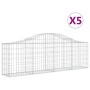 Gabionenkörbe 5 Stk. Bogenform Eisen 200x30x60/80 cm von vidaXL, Töpfe und Pflanzgefäße - Ref: Foro24-3145391, Preis: 365,66 ...