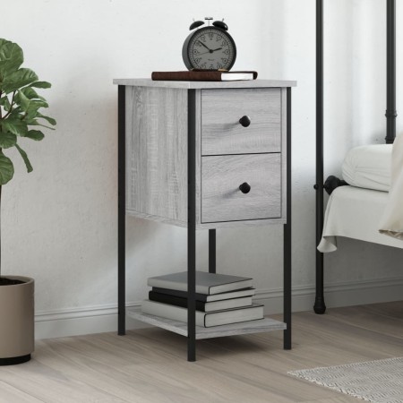 Sonoma gray engineered wood bedside table 32x42x70 cm by vidaXL, Nightstands - Ref: Foro24-826099, Price: 54,70 €, Discount: %