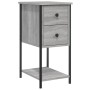 Sonoma gray engineered wood bedside table 32x42x70 cm by vidaXL, Nightstands - Ref: Foro24-826099, Price: 54,70 €, Discount: %