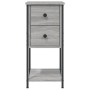 Sonoma gray engineered wood bedside table 32x42x70 cm by vidaXL, Nightstands - Ref: Foro24-826099, Price: 54,70 €, Discount: %