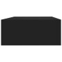 Wall shelves with drawer 2 pcs MDF black 40x23.5x10 cm by vidaXL, Shelves and shelves - Ref: Foro24-330244, Price: 71,91 €, D...