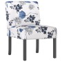 Upholstered fabric chair with blue flower print by vidaXL, Easy chairs - Ref: Foro24-352461, Price: 74,27 €, Discount: %