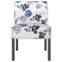 Upholstered fabric chair with blue flower print by vidaXL, Easy chairs - Ref: Foro24-352461, Price: 74,27 €, Discount: %