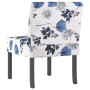 Upholstered fabric chair with blue flower print by vidaXL, Easy chairs - Ref: Foro24-352461, Price: 74,27 €, Discount: %