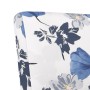 Upholstered fabric chair with blue flower print by vidaXL, Easy chairs - Ref: Foro24-352461, Price: 74,27 €, Discount: %