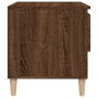 Mesita de noche madera contrachapada roble marrón 50x46x50 cm de vidaXL, Mesitas de noche - Ref: Foro24-819546, Precio: 49,22...