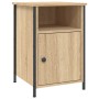 Mesita de noche madera contrachapada roble sonoma 40x42x60 cm de vidaXL, Mesitas de noche - Ref: Foro24-825915, Precio: 46,99...