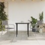 Garten-Essgruppe 3-teilig aus synthetischem Rattan Stahl grau schwarz von vidaXL, Gartensets - Ref: Foro24-3203288, Preis: 19...