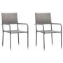 3-piece garden dining set made of synthetic rattan and steel in gray and black. by vidaXL, Garden sets - Ref: Foro24-3203288,...