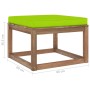 3-piece pallet garden set with impregnated pine wood cushions by vidaXL, Garden sets - Ref: Foro24-3067307, Price: 181,99 €, ...