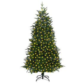 Árbol de Navidad artificial con luces PVC&PE verde 210 cm de vidaXL, Arboles de navidad - Ref: Foro24-3077781, Precio: 144,99...