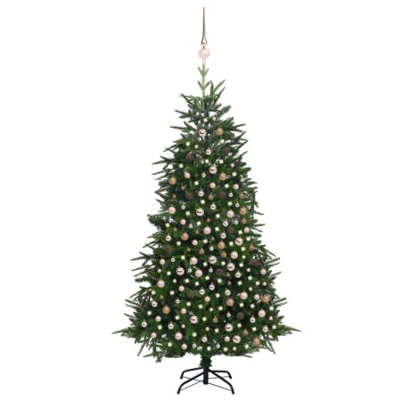 Árbol de Navidad artificial con LED y bolas PVC&PE verde 240 cm de vidaXL, Arboles de navidad - Ref: Foro24-3077878, Precio: ...