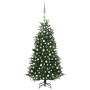 Artificial Christmas tree with LED and green PVC&PE balls 210 cm by vidaXL, Christmas trees - Ref: Foro24-3077925, Price: 155...