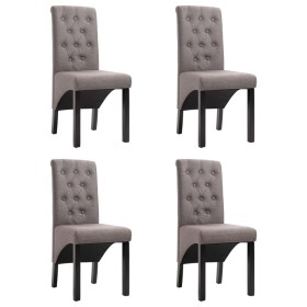 Silla de comedor 4 unidades de tela gris taupe de vidaXL, Sillas de comedor - Ref: Foro24-276981, Precio: 365,64 €, Descuento: %