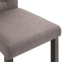 Silla de comedor 4 unidades de tela gris taupe de vidaXL, Sillas de comedor - Ref: Foro24-276981, Precio: 365,64 €, Descuento: %