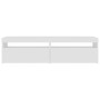 TV cabinets with LED lights 2 units bright white 75x35x40 cm by vidaXL, TV Furniture - Ref: Foro24-804404, Price: 126,81 €, D...