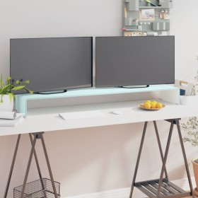 Green glass TV cabinet/monitor riser 120x30x13 cm by vidaXL, TV Furniture - Ref: Foro24-244149, Price: 132,99 €, Discount: %