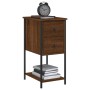 Oak brown engineered wood bedside table 32x42x70 cm by vidaXL, Nightstands - Ref: Foro24-826101, Price: 50,24 €, Discount: %