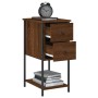 Oak brown engineered wood bedside table 32x42x70 cm by vidaXL, Nightstands - Ref: Foro24-826101, Price: 50,24 €, Discount: %