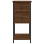 Oak brown engineered wood bedside table 32x42x70 cm by vidaXL, Nightstands - Ref: Foro24-826101, Price: 50,24 €, Discount: %