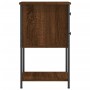 Oak brown engineered wood bedside table 32x42x70 cm by vidaXL, Nightstands - Ref: Foro24-826101, Price: 50,24 €, Discount: %