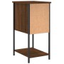 Oak brown engineered wood bedside table 32x42x70 cm by vidaXL, Nightstands - Ref: Foro24-826101, Price: 50,24 €, Discount: %