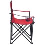 2-seater folding camping chair steel and red fabric by vidaXL, camping furniture - Ref: Foro24-313539, Price: 46,08 €, Discou...