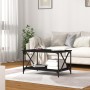 Plywood and black iron coffee table 80x50x45 cm by vidaXL, Coffee table - Ref: Foro24-823317, Price: 52,99 €, Discount: %