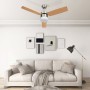 Ceiling fan with light and light brown remote control, 108 cm. by vidaXL, Ceiling fans - Ref: Foro24-51490, Price: 150,74 €, ...