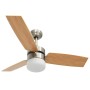 Ceiling fan with light and light brown remote control, 108 cm. by vidaXL, Ceiling fans - Ref: Foro24-51490, Price: 150,74 €, ...