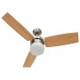 Ceiling fan with light and light brown remote control, 108 cm. by vidaXL, Ceiling fans - Ref: Foro24-51490, Price: 150,74 €, ...