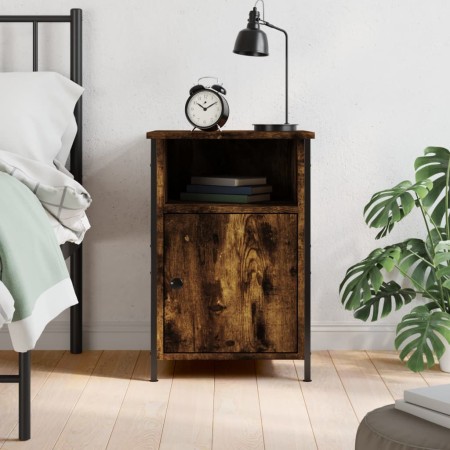 Smoked oak plywood bedside table 40x42x60 cm by vidaXL, Nightstands - Ref: Foro24-825917, Price: 31,99 €, Discount: %