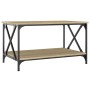 Sonoma oak wood and iron coffee table 80x50x45 cm by vidaXL, Coffee table - Ref: Foro24-823318, Price: 48,99 €, Discount: %